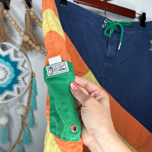 Vintage Ralph Lauren RLYC Open Regetta Snipe Swim Trunks - Picture 3 of 5